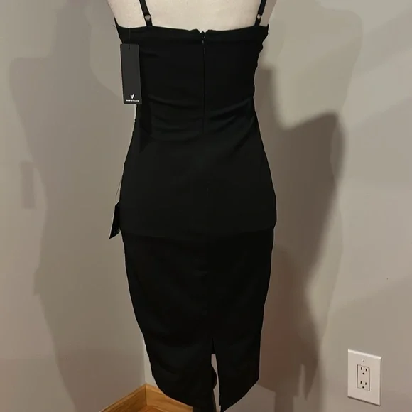 Lulu's Black Lace See Through Bodycon Dress - Picture 5 of 10